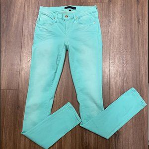 brand new, Juicy Couture Designer Skinny Jeans, tiffany blue color, size s